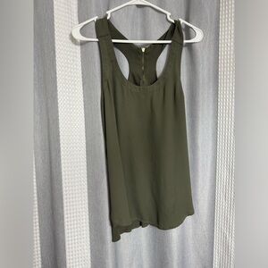 Express Olive Green Racerback Blouse